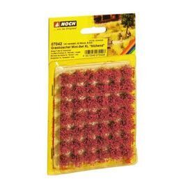 Mini-Set XL Grasbüschel blühend rot veredelt, 42 Stück, 9 mm