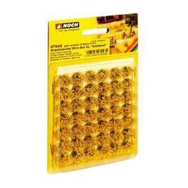 Mini-Set XL Grasbüschel blühend gelb veredelt, 42 Stück, 9 mm