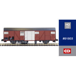 Gedeckter Güterwagen Gbs, SBB, mit Schienenreinigungsfunktion, DC/DCC