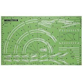 Minitrix-Gleisplan-Schablone