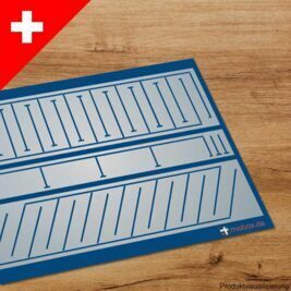 Parkplatz-Set blau (Schweiz) - Spur H0 - 1:87