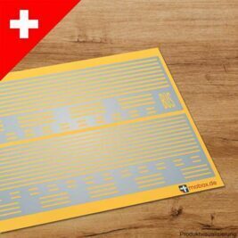 Linien-Set gelb (Schweiz) - Spur H0 - 1:87