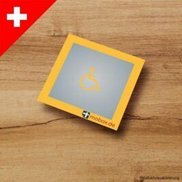 Rollstuhl gelb (Schweiz) - Spur H0 - 1:87