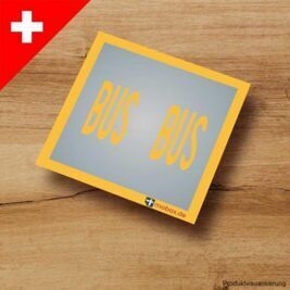 BUS-Straßenmarkierung gelb (Schweiz) - Spur N - 1:160