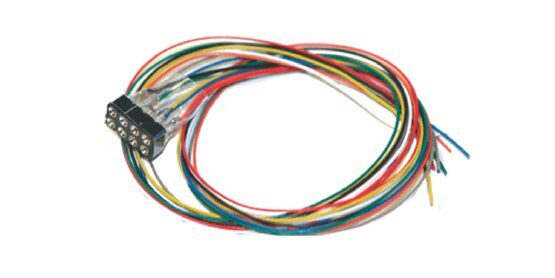 Kabelsatz mit 8-poliger Buchse nach NEM 652, DCC Kabelfarben, 30cm Länge
