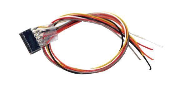 Kabelsatz mit 6-poliger Buchse nach NEM 651, DCC Kabelfarben, 30cm Länge