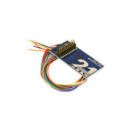 Adapterplatine 21MTC für 8 verstärkte Ausgänge, Lötkontakten und angelöteten Kabeln