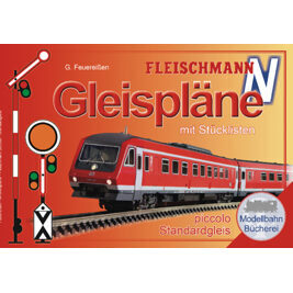 Gleispläne für FLEISCHMANN-Gleise mit Schotterbett in Spur N
