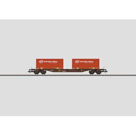 Container-Tragwagen mit 2 LKW