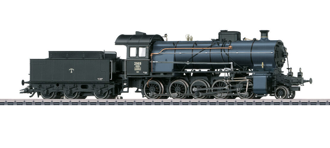 Dampflokomotive mit Schlepptender Serie C 5/6 Elefant
