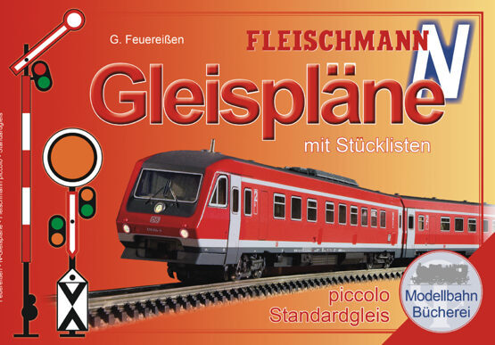 Gleispläne für FLEISCHMANN-Gleise mit Schotterbett in Spur N